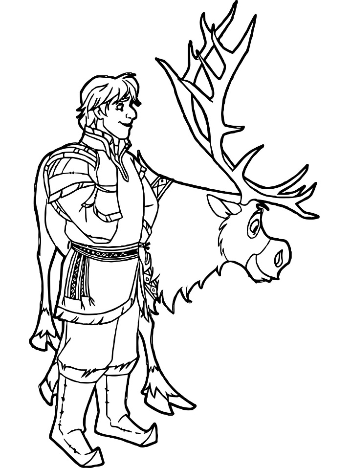 Sven and Kristoff Coloring Game Sven and Kristoff