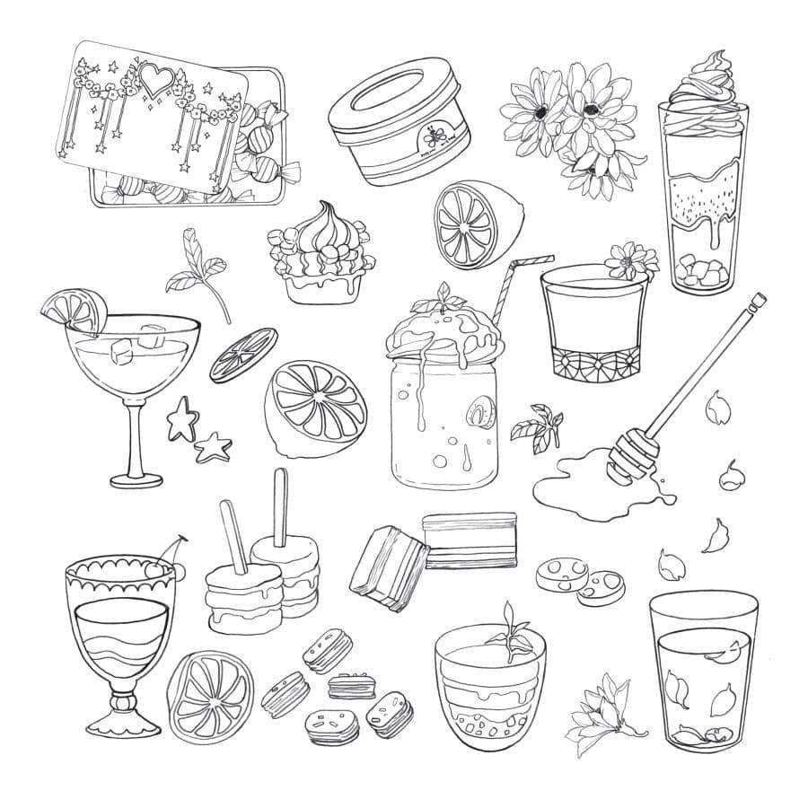 Sweets Aesthetics Coloring Game Sweets Aesthetics