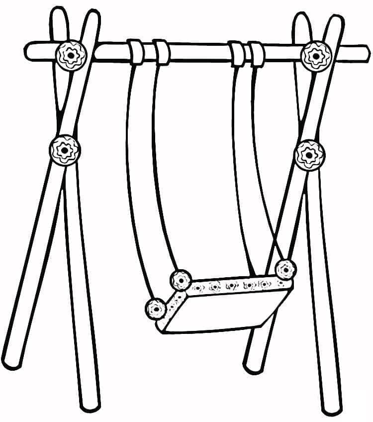 Swing in the Park Coloring Game Swing in the Park