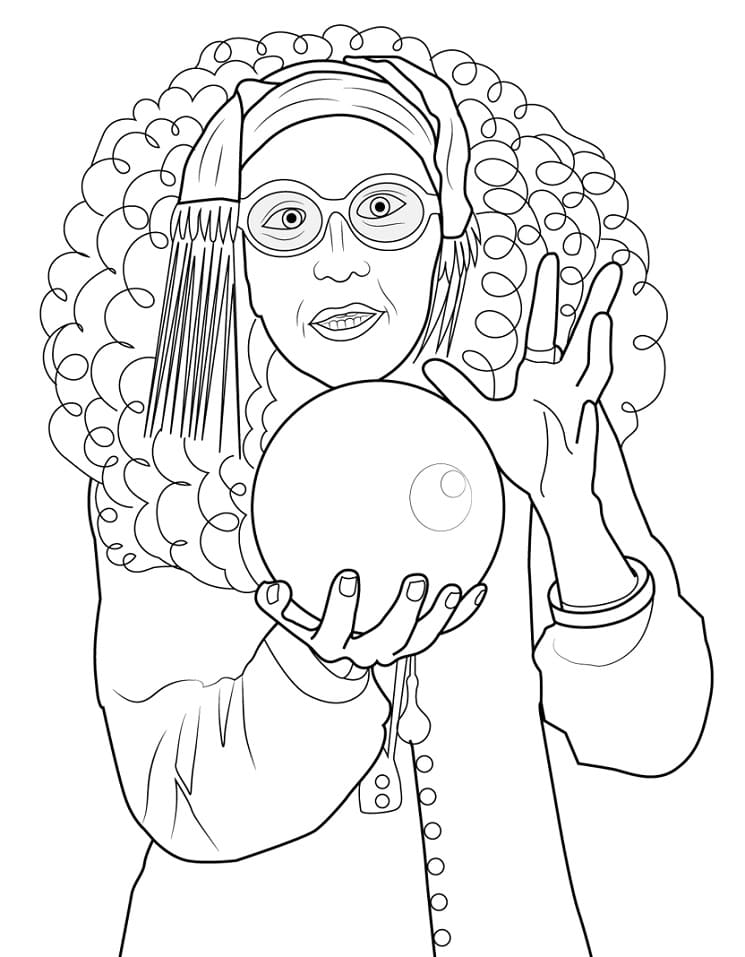 Sybill Trelawney from Harry Potter