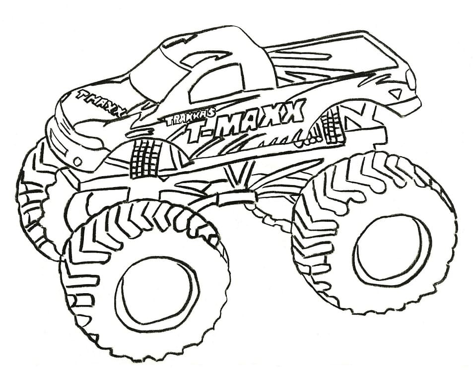 T Maxx Monster Truck Coloring Game T Maxx Monster Truck