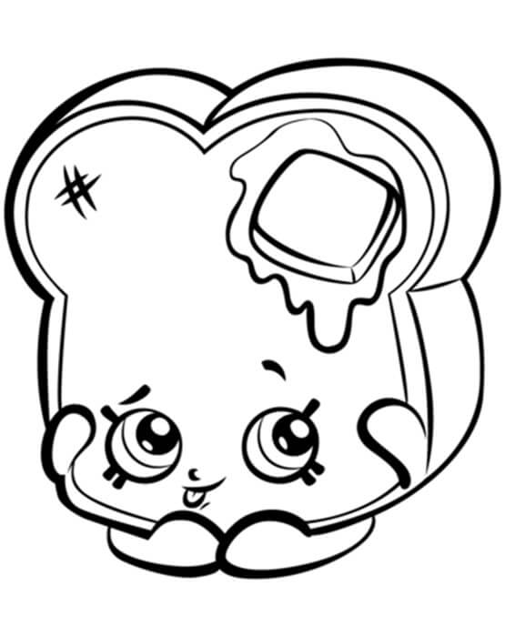 TOASTIE BREAD Shopkin Coloring Game TOASTIE BREAD Shopkin