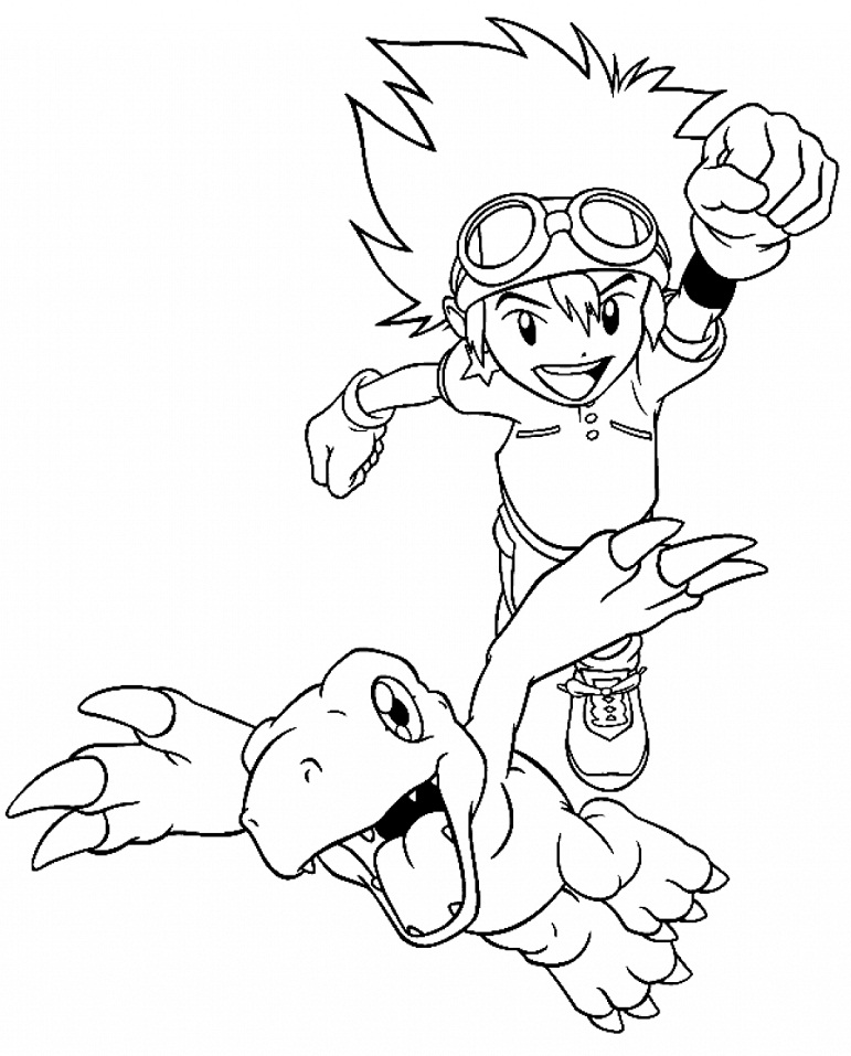 Tai Kamiya and Agumon