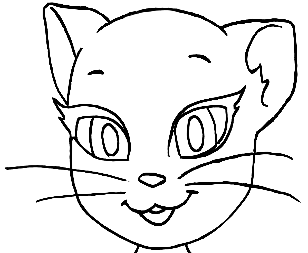 Talking Angela Face Coloring Game Talking Angela Face