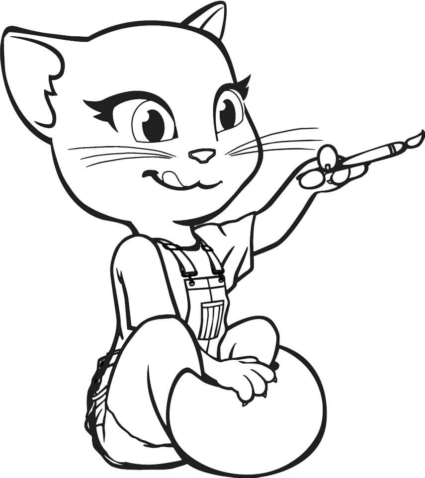 Talking Tom Drawing Coloring Game Talking Tom Drawing