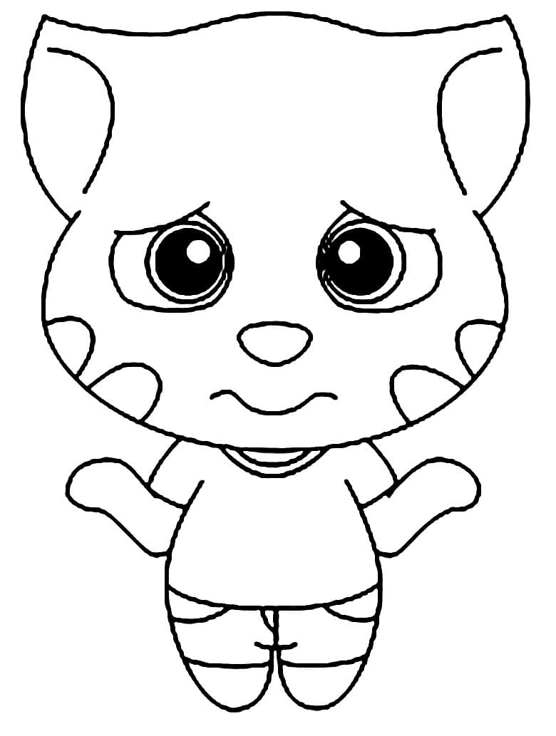 Talking Tom is Sad Coloring Game Talking Tom is Sad