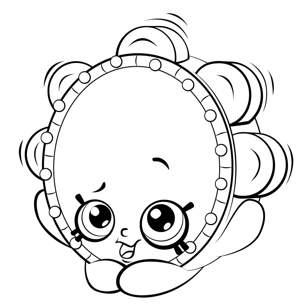 Tammy Tambourine Shopkin Coloring Game Tammy Tambourine Shopkin