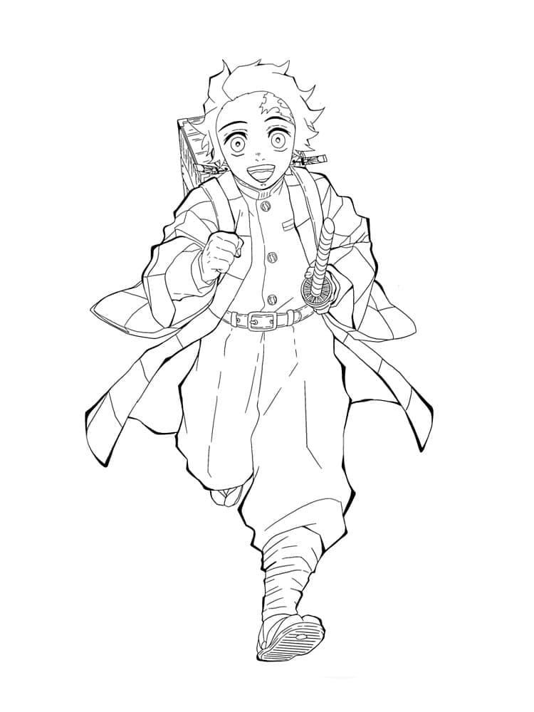 Tanjiro Running