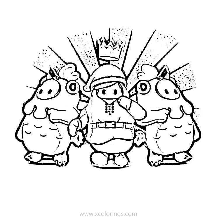 Team Fall Guys Coloring Game Team Fall Guys