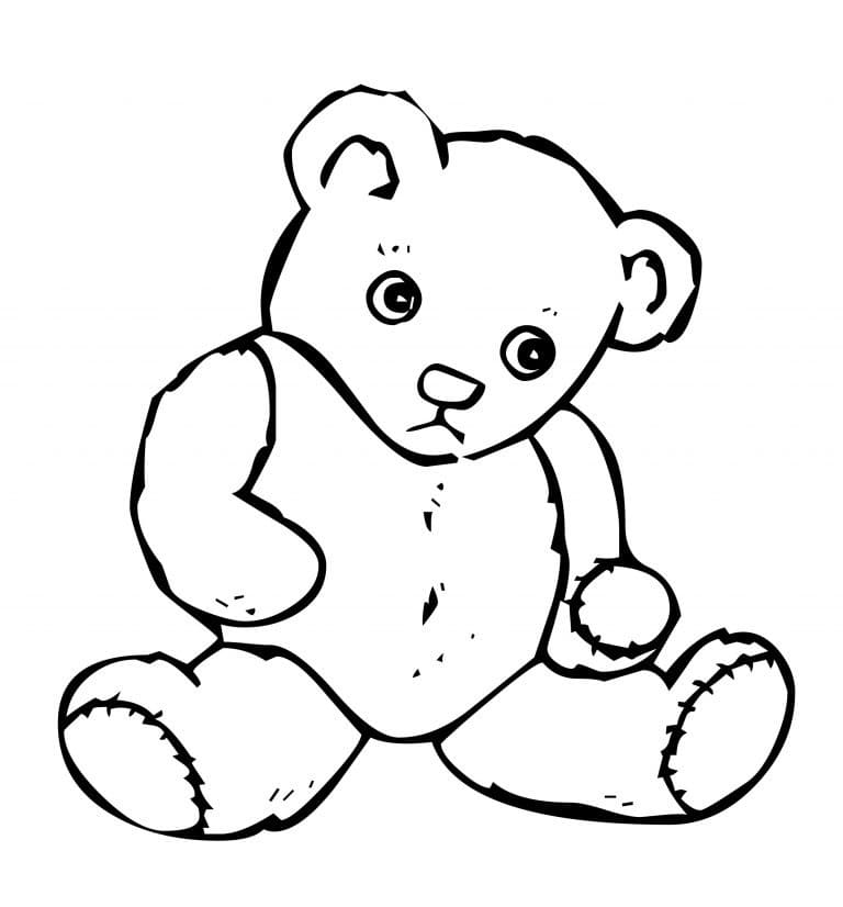 Teddy Bear is Sad Coloring Game Teddy Bear is Sad