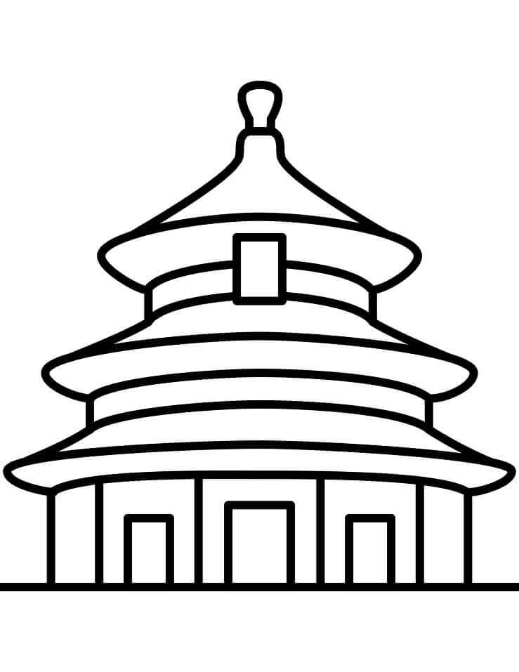 Temple of Heaven in Beijing Coloring Game Temple of Heaven in Beijing