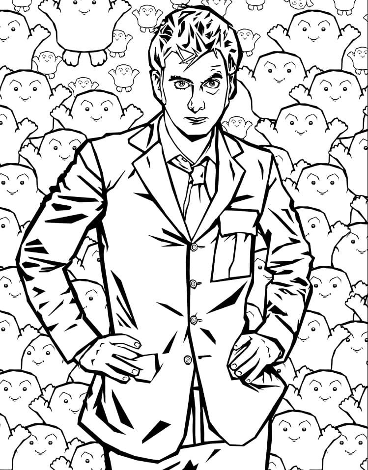 Tenth Doctor Coloring Game Tenth Doctor
