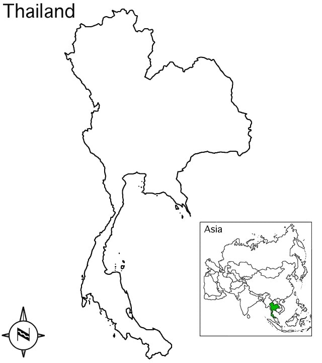 Thailand Map Coloring Game Thailand Map