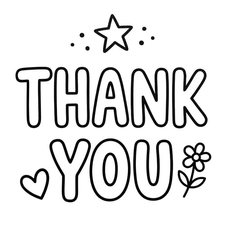 Thank You and flowers