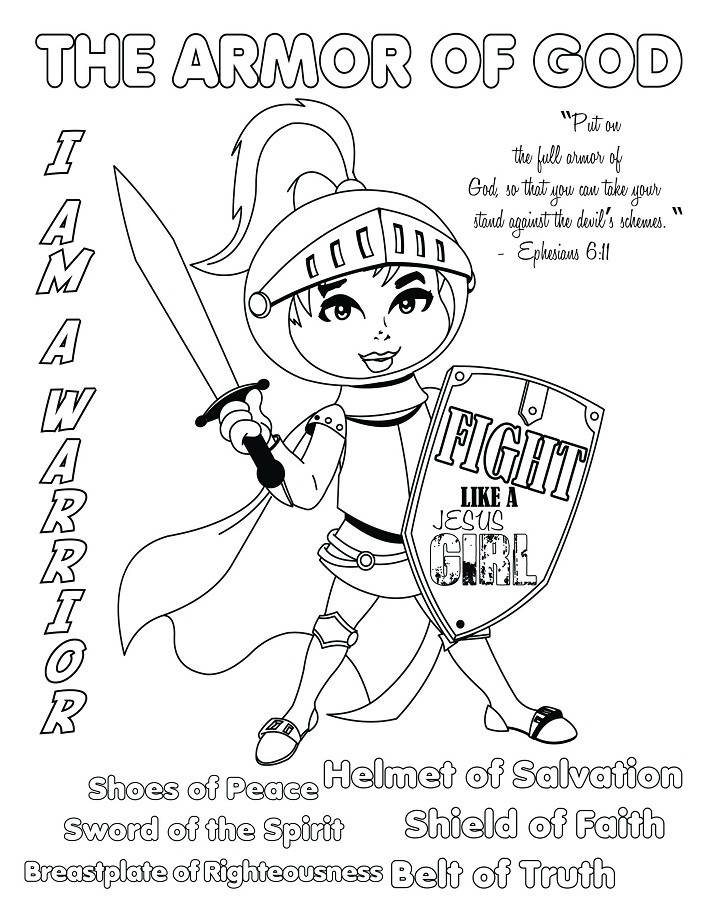 The Armor of God 1 Coloring - Play Free Coloring Game Online