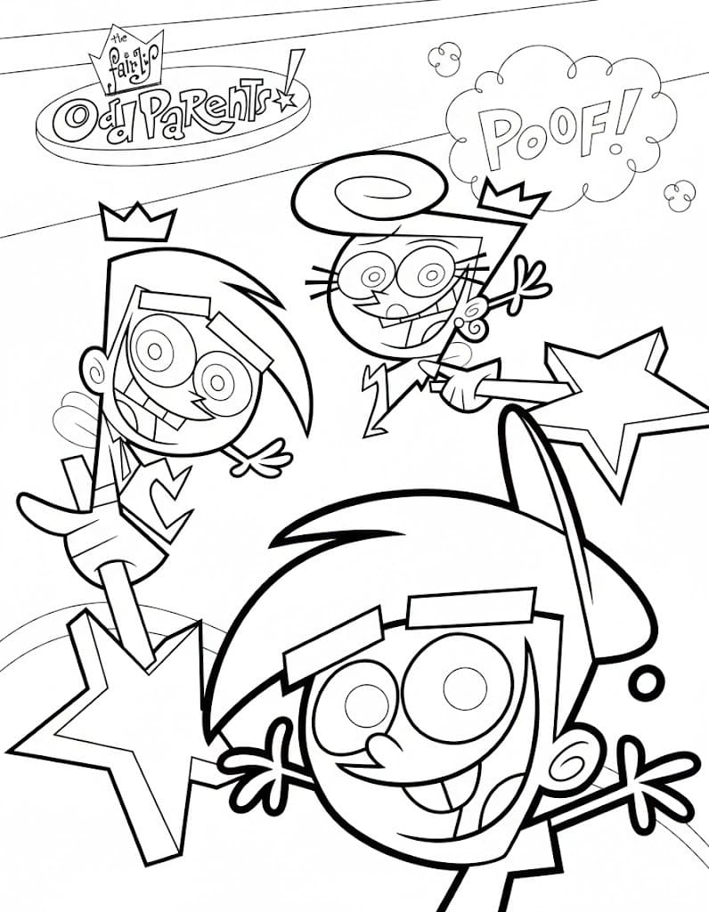 The Fairly OddParents printable for kids