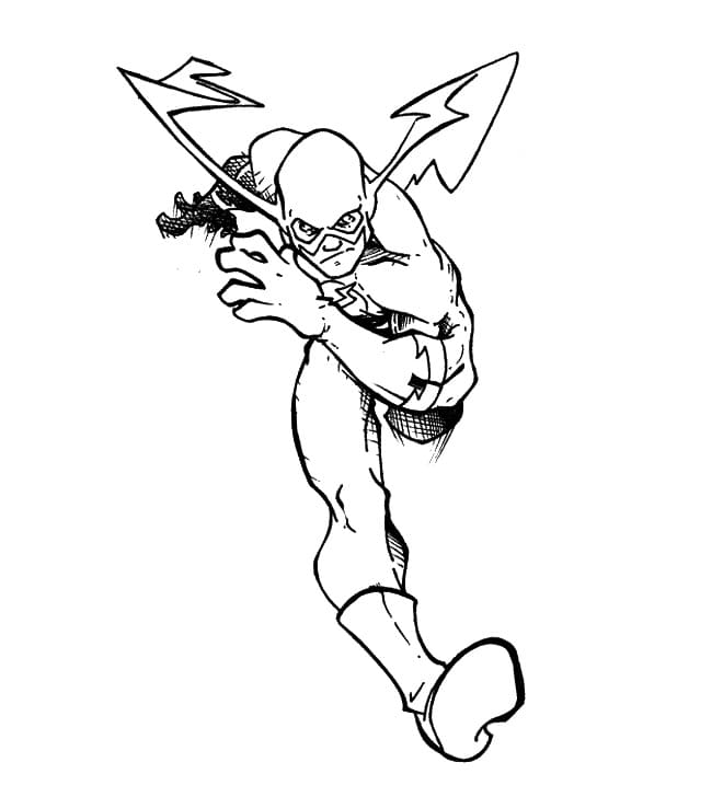 The Flash Printable Coloring Game The Flash Printable