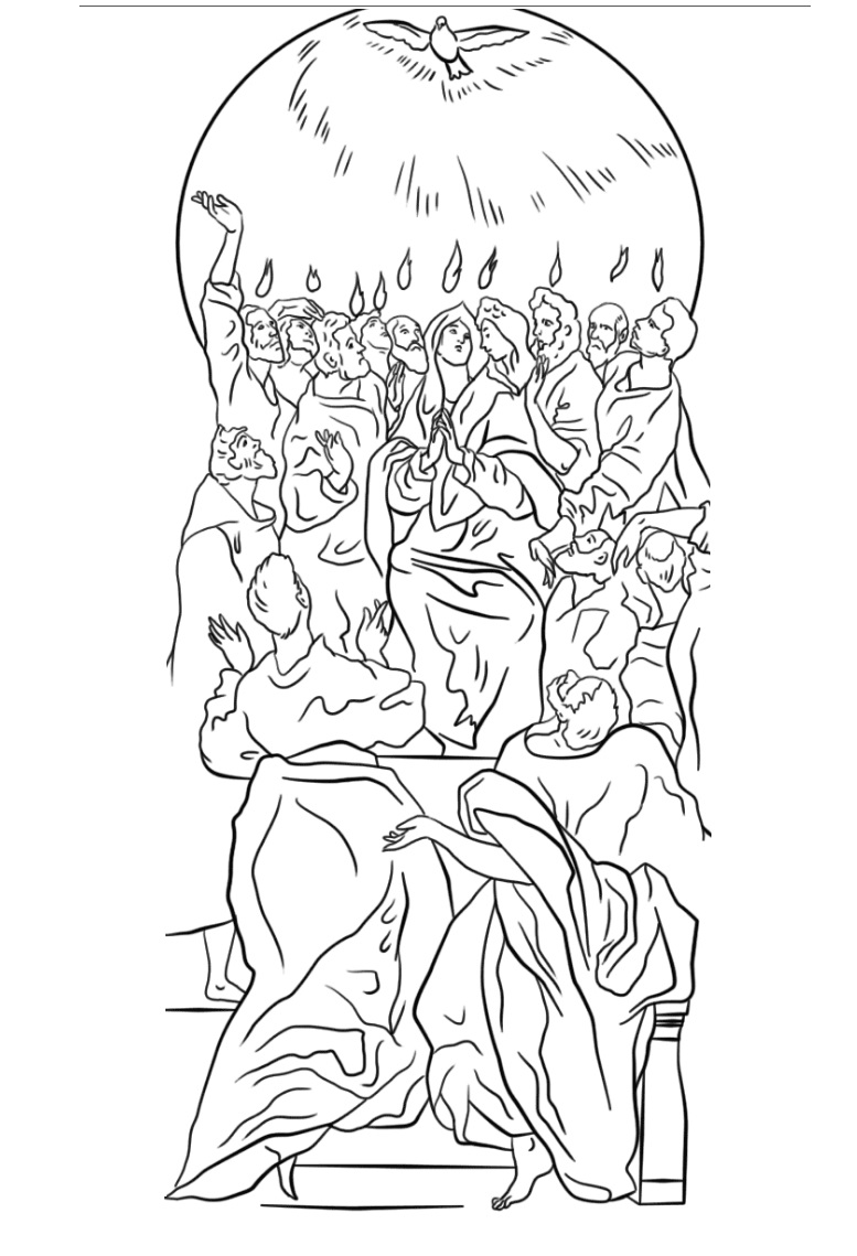 The Holy Spirit Came Coloring Game The Holy Spirit Came