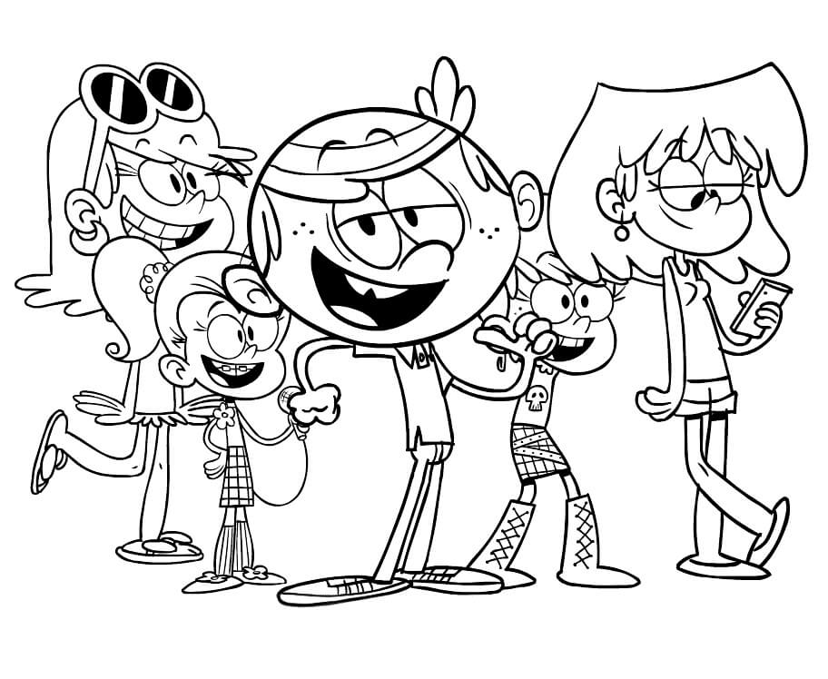 The Loud House Characters Coloring Game The Loud House Characters