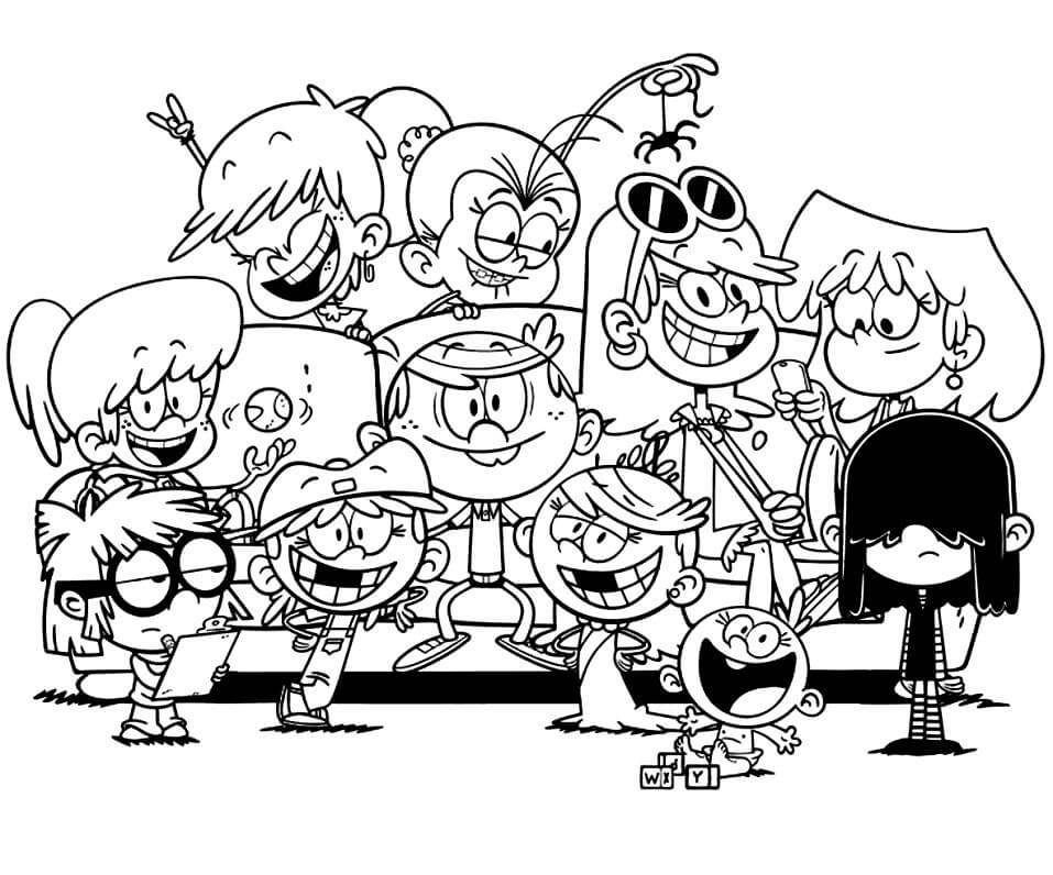 The Loud House's Characters Coloring Game The Loud House's Characters