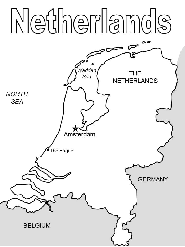 The Netherlands Map Coloring Game The Netherlands Map