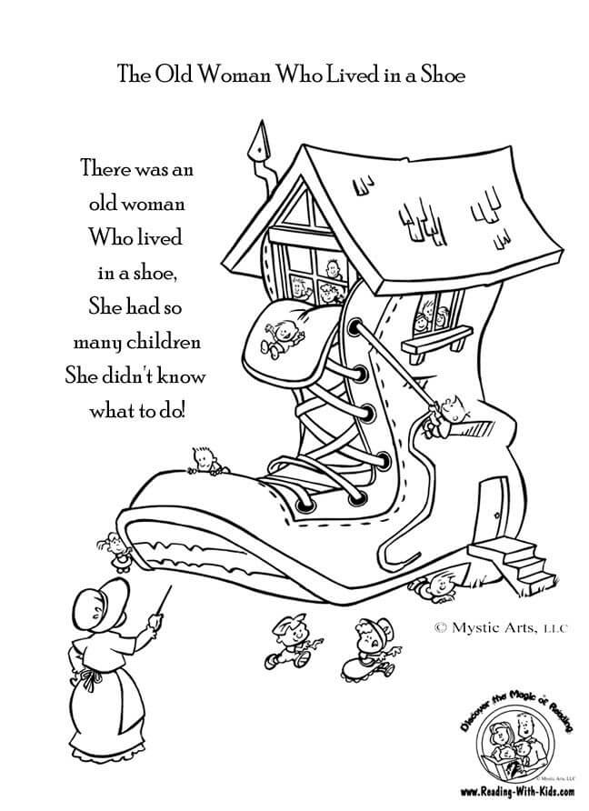 The Old Woman Who Lived in a Shoe Nursery Rhymes