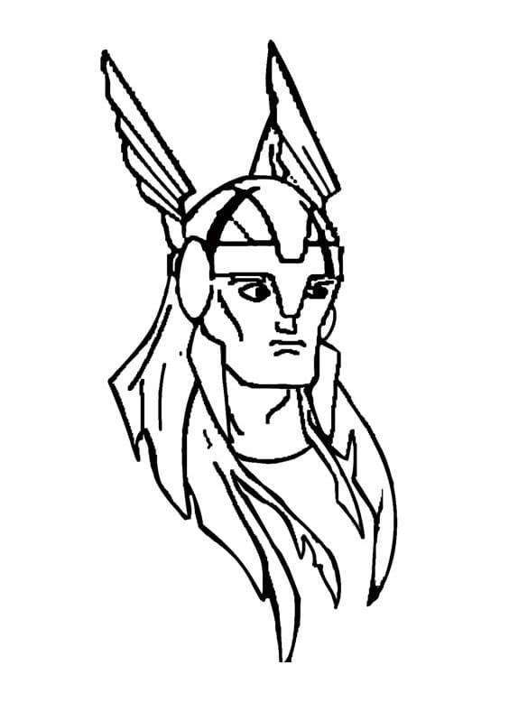 Thor Face Coloring Game Thor Face