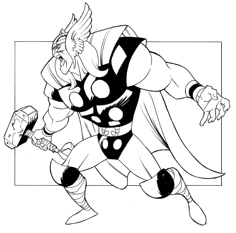 Thor is Angry Coloring Game Thor is Angry