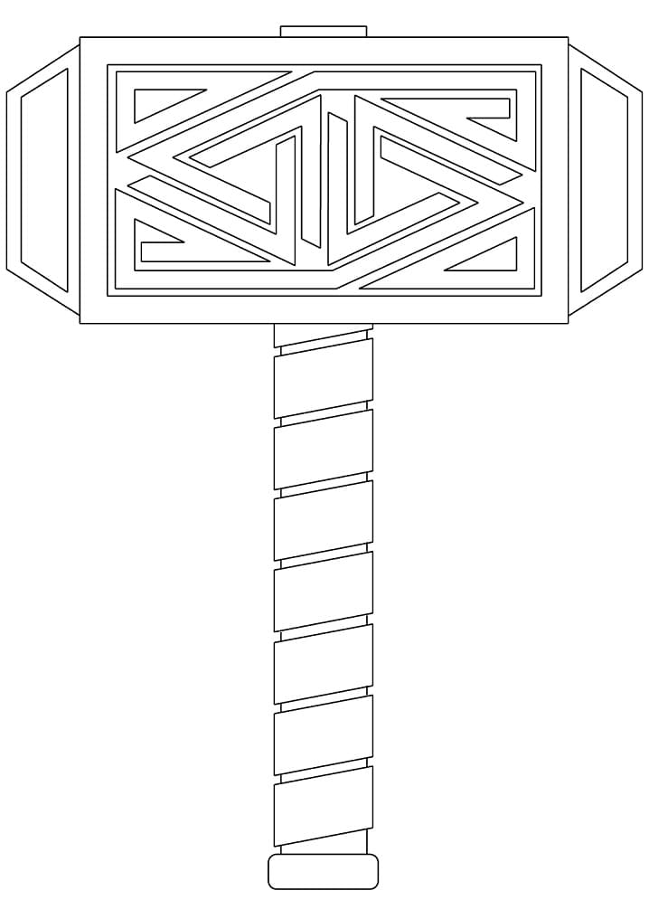 Thor's Mjolnir Coloring Game Thor's Mjolnir