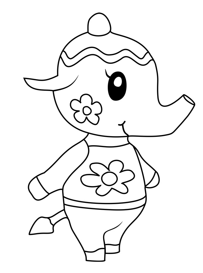 Tia from Animal Crossing