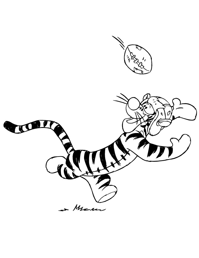 Tigger Catching Ball
