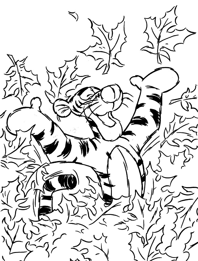 Tigger with Leaves