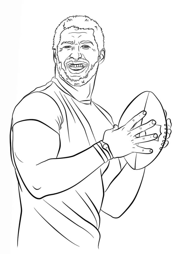 Tim Tebow Football Player Coloring Game Tim Tebow Football Player