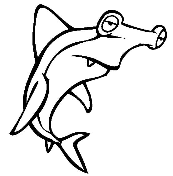Tired Hammerhead Shark Coloring Game Tired Hammerhead Shark