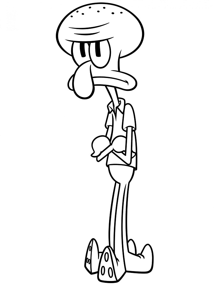 Squidward Tentacles Coloring Games - ColoringGames.Net