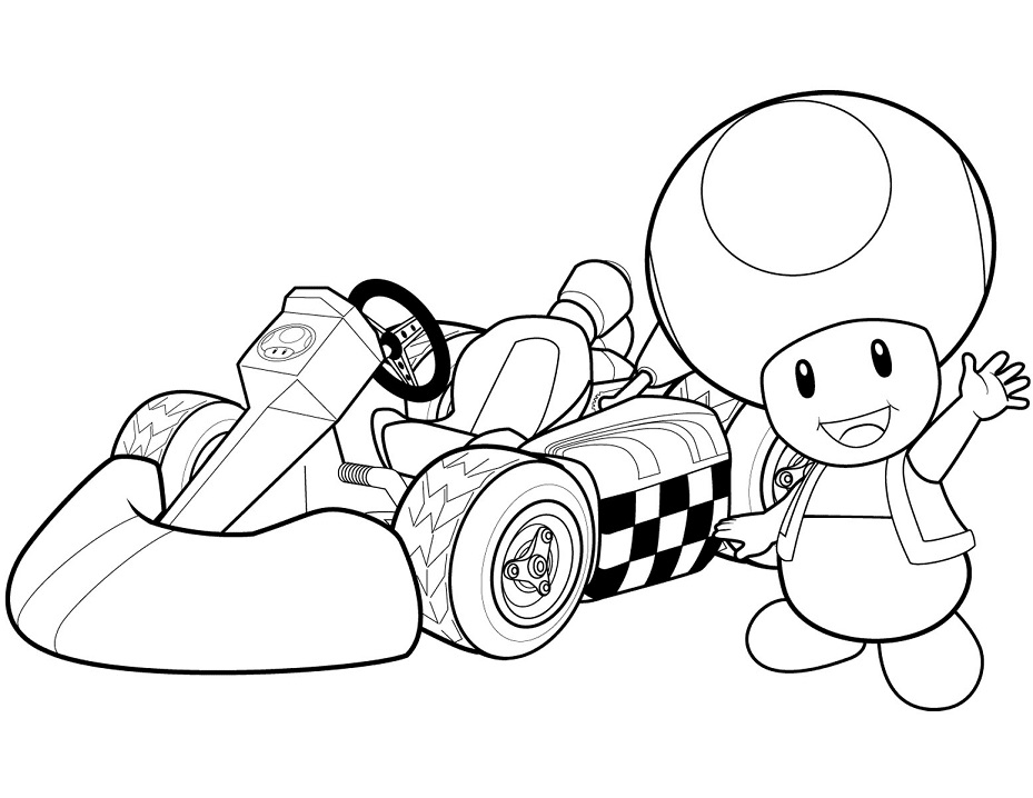 Toad in Mario Kart Wii