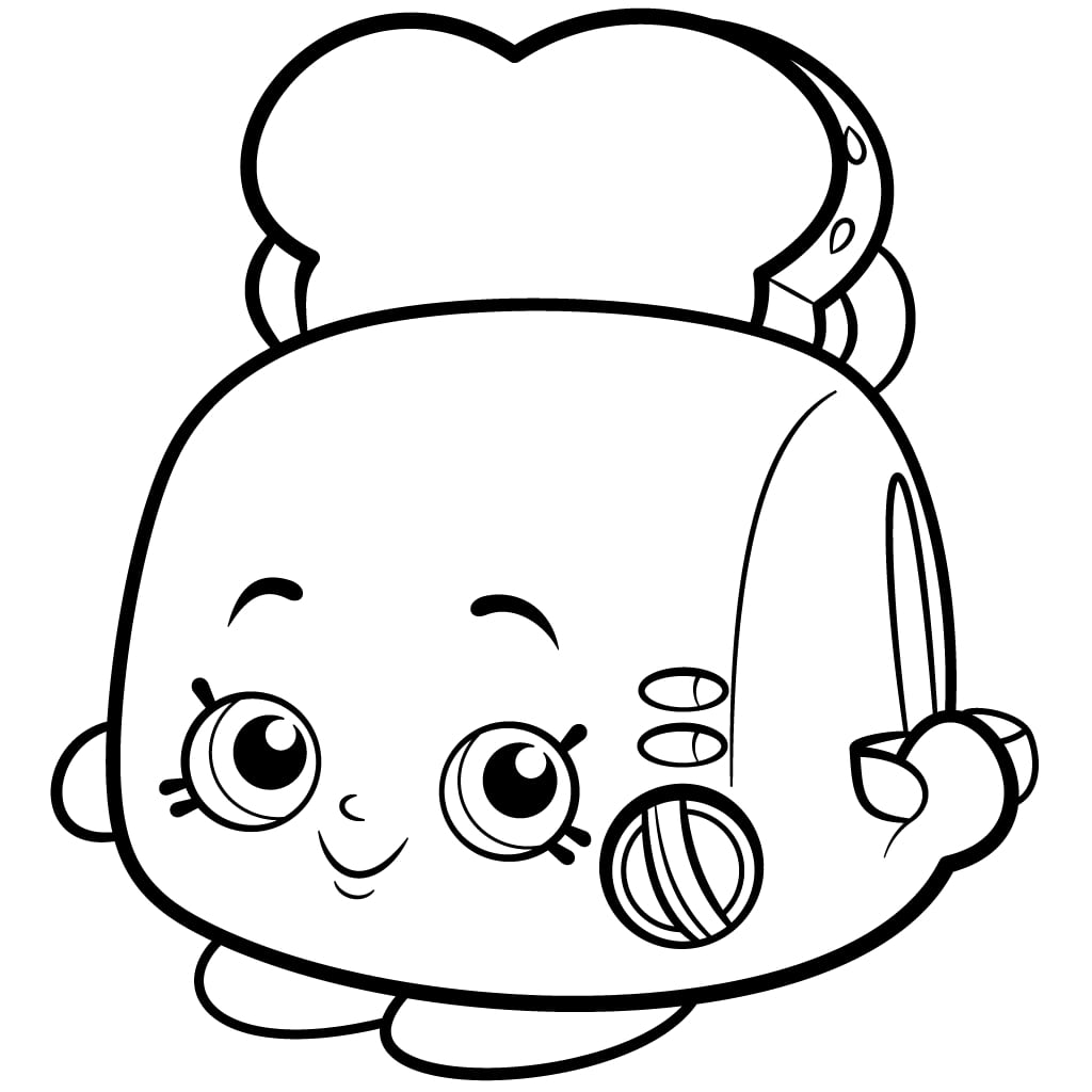 Toasty Pop Shopkins Coloring Game Toasty Pop Shopkins
