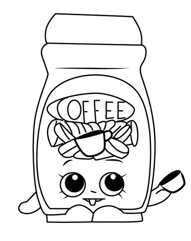 Toffy Coffee Shopkins Coloring Game Toffy Coffee Shopkins