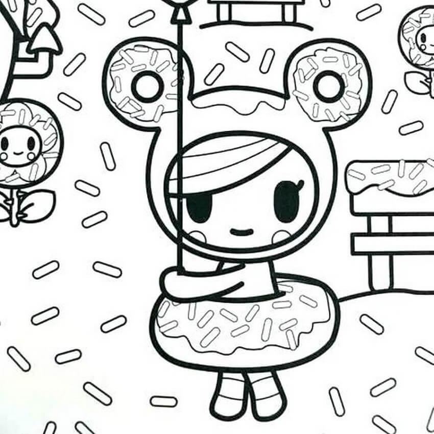 Tokidoki Donutella Coloring Game Tokidoki Donutella