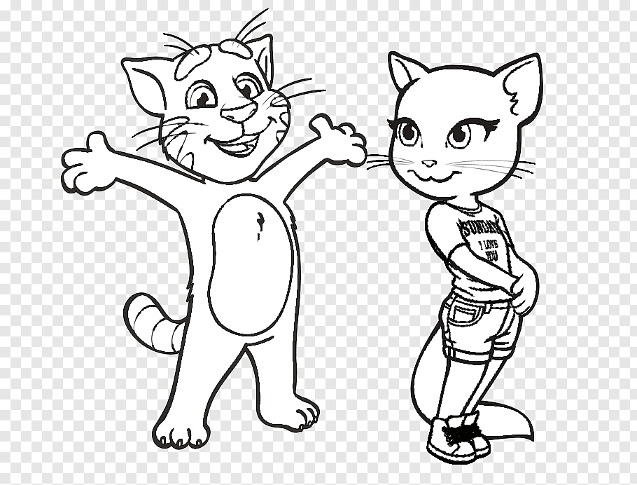 Tom welcome to Angela Coloring Game Tom welcome to Angela