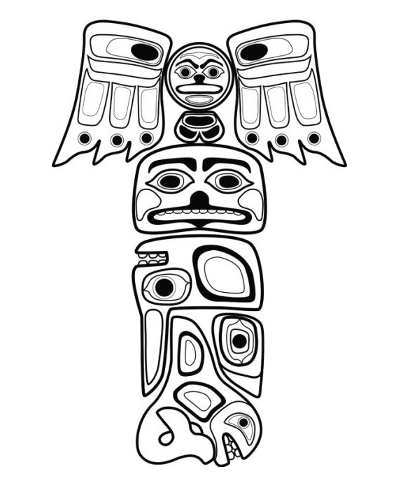 Normal Totem Pole Coloring - Play Free Coloring Game Online