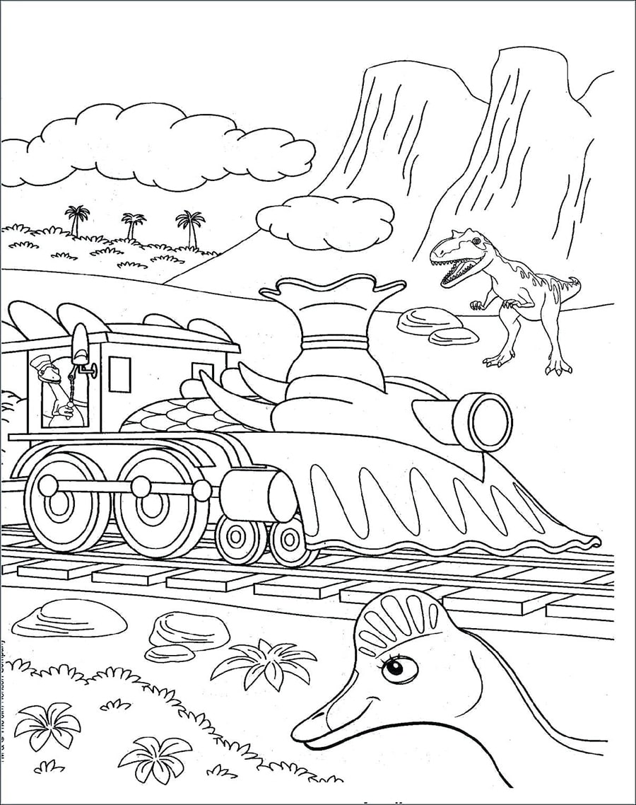 Train with Dinosaur