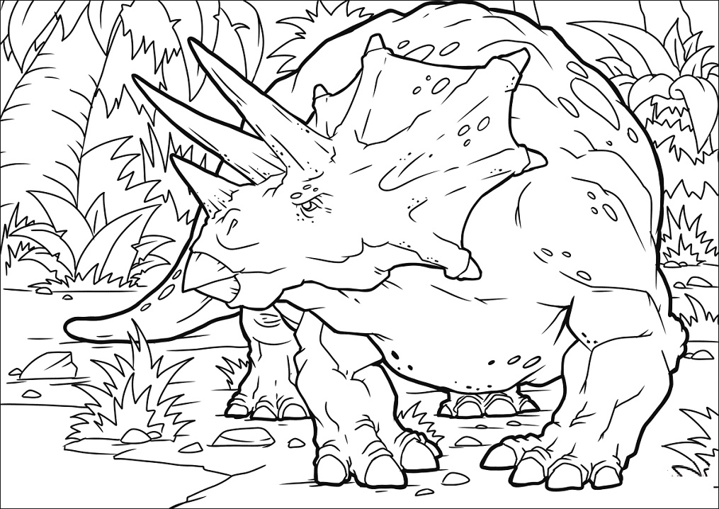 Triceratops Coloring - Play Free Coloring Game Online