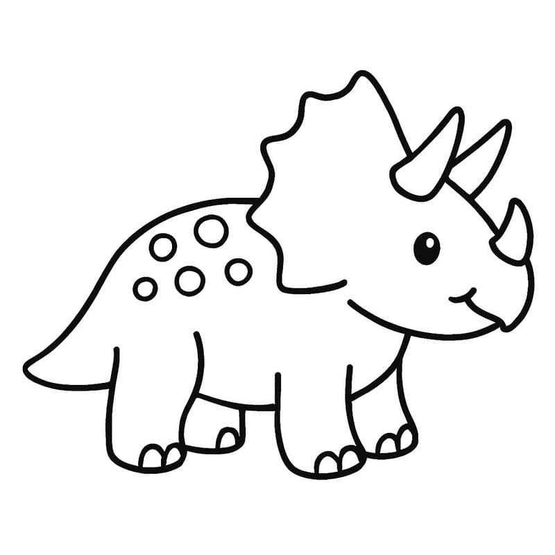 Triceratops Free Printable