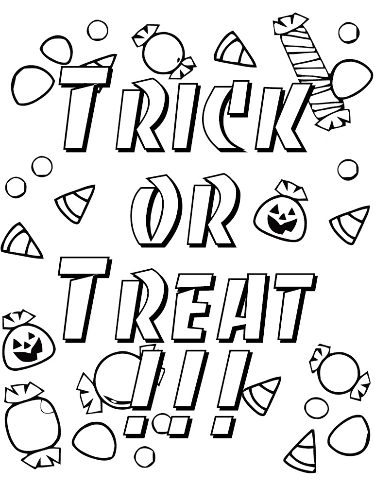 Trick or Treat Coloring Games - ColoringGames.Net