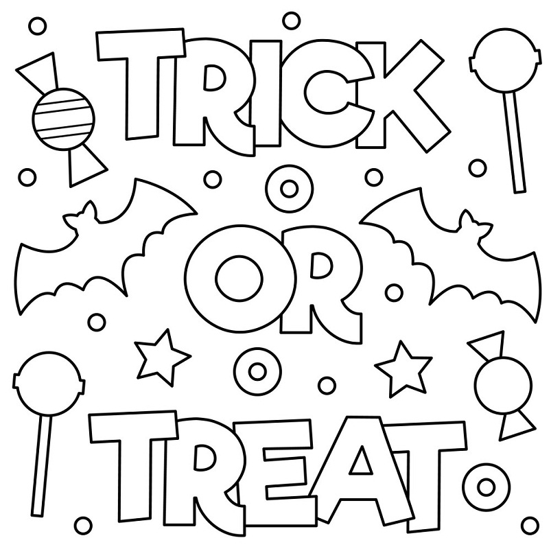 Trick or Treat 2 Coloring Game Trick or Treat 2