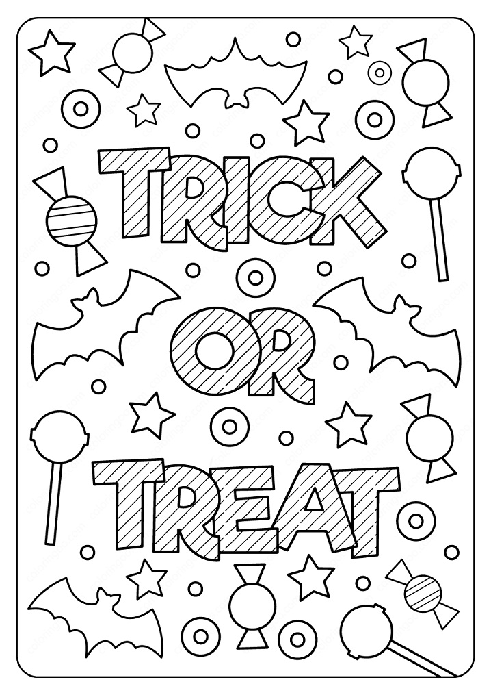 Trick or Treat 3 Coloring Game Trick or Treat 3