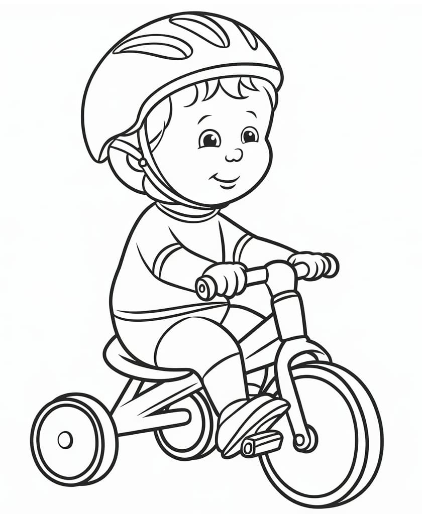 Tricycle 12 Coloring Game Tricycle 12