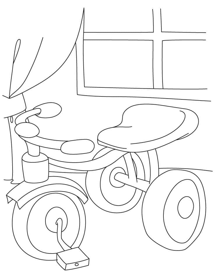 Tricycle 16 Coloring Game Tricycle 16
