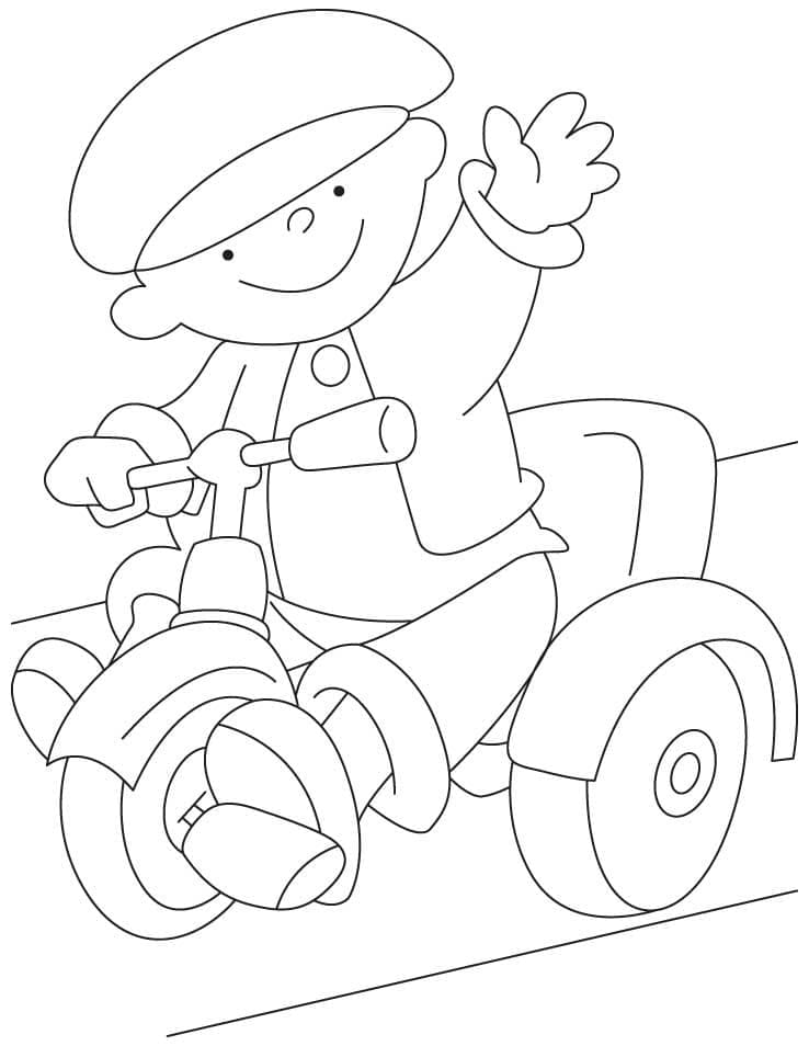 Tricycle 17 Coloring Game Tricycle 17